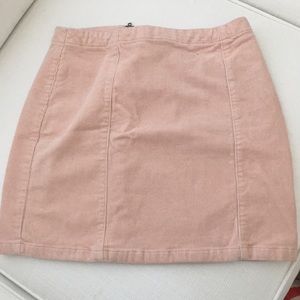 Light pink jean skirt